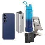 Samsung Galaxy S25 FE 5G Dual SIM Smartphone - 8GB+128GB - Navy - Bonus CUKTECH No.15 SE 20000mAh Power Bank, Otterbox 50W Wall Charger,Momax Phone Stand,AquaFlask Dream 22oz Water Bottle - Dawn (Worth $259)