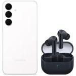 Samsung Galaxy S25 FE 5G Dual SIM Smartphone - 8GB+256GB - White Bonus Samsung Galaxy Buds3 FE True Wireless Noise Cancelling In-Ear Headphones - Black (Worth $229)