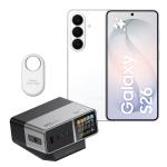Samsung Galaxy S26 5G Dual SIM Smartphone - 12GB+256GB - White - Bonus CUKTECH No.30 Ultra 300W Desktop Charging Station & Samsung Galaxy SmartTag2  White (Worth $398)