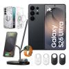 Samsung Galaxy S26 Ultra 5G Dual SIM Smartphone - 12GB+512GB - Black - Bonus Samsung 3-in-1 Qi2 Charging Dock, Galaxy SmartTag2 (4 Pack) & Spigen S26 Ultra 5G Ultra Hybrid MagFit Zero One Case (Worth $487)