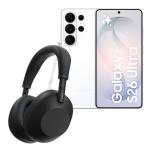 Samsung Galaxy S26 Ultra 5G Dual SIM Smartphone - 16GB+1TB - White - Bonus Sony's flagship WH-1000XM6 noise cancelling headphones (Worth $749)