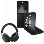 Samsung Galaxy Z Flip7 FE 5G Dual SIM Smartphone - 8GB+128GB - Black - Bonus AKG N9 Hybrid Flagship Noise Cancelling Headphones. Worth $599
