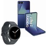 Samsung Galaxy Z Flip7 5G Dual SIM Smartphone - 12GB+512GB - Blue Shadow - Bonus Samsung Galaxy Watch8 40mm (Bluetooth) - Dark Grey Worth $599