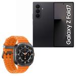 Samsung Galaxy Z Fold7 5G Dual SIM Smartphone - 12GB+256GB - Jet Black - Bonus Samsung Galaxy Watch Ultra Titanium Gray with Orange Marine Loop. Worth $1199