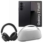 Samsung Galaxy Z Fold7 5G Dual SIM Smartphone - 12GB+512GB - Jet Black - Bonus AKG N9 Hybrid Flagship Noise Cancelling Headphones & Harman/Kardon Go + Play Premium Portable Bluetooth Speaker. Worth $1098
