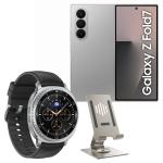 Samsung Galaxy Z Fold7 5G Dual SIM Smartphone - 12GB+512GB - Silver Shadow - Bonus Samsung Galaxy Watch8 Classic Black & Momax Premium Smartphone Stand. Worth $898