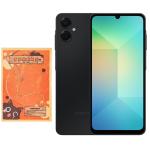 Samsung Galaxy A06 5G (2025) Dual SIM Smartphone 4GB+128GB - Black & Torras Haru Sticker Kit