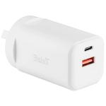 3SIXT 3S-2625 3sixT Wall Charger GaN 65W USB-C PD + 2.4A - White