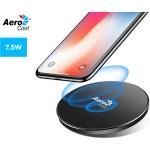 Aerocool Premium Aluminum 7.5W Designed for Apple Wireless Fast Charger - black