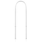 Apple Crossbody Strap - Light Gray - 100% Recycled PET Yarns Woven, Embedded Flexible Magnet Slide Adjustment, Max Length 2,080mm, Min Length 1,080mm