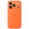 Apple iPhone 17 Pro Silicone Case with MagSafe - Orange Soft Touch Finish Apple iPhone 17 Pro Silicone Case with MagSafe - Orange Soft Touch Finish