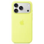 Apple iPhone 17 Pro Silicone Case with MagSafe - Neon Yellow Soft Touch Finish
