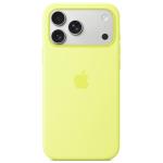 Apple iPhone 17 Pro Max Silicone Case with MagSafe - Neon Yellow Soft Touch Finish