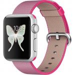 Apple Watch Sport 38mm - Silver Aluminium Case - Pink Woven Nylon