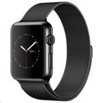 Apple Watch 42mm Space Black Stainless Steel Case - Space Black Milanese Loop Band