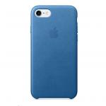 Apple iPhone 8/7 Leather Case - Sea Blue