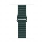 Apple 44mm Forest Green Leather Loop - Medium