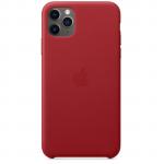 Apple iPhone 11 Pro Max (6.5") Leather Case - (PRODUCT)RED