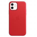 Apple iPhone 12 / 12 Pro (6.1") Leather Case with MagSafe - (PRODUCT)RED