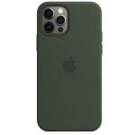 Apple iPhone 12 / 12 Pro (6.1") Silicone Case with MagSafe - Cypress Green