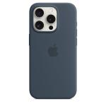 Apple iPhone 15 Pro Silicone Case with MagSafe - Storm Blue Soft Touch Finish