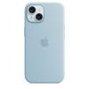 Apple iPhone 15 Silicone Case with MagSafe - Light Blue Soft Touch Finish