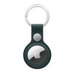 Apple AirTag Fine Woven Key Ring - Dark Green