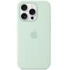 Apple iPhone 16 Pro Silicone Case with MagSafe - Aquamarine Soft Touch Finish