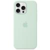 Apple iPhone 16 Pro Max Silicone Case with MagSafe - Aquamarine Soft Touch Finish Apple iPhone 16 Pro Max Silicone Case with MagSafe - Aquamarine Soft Touch Finish