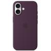 Apple iPhone 16 Silicone Case with MagSafe - Plum Soft Touch Finish Apple iPhone 16 Silicone Case with MagSafe - Plum Soft Touch Finish