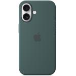 Apple iPhone 16 Silicone Case with MagSafe - Lake Green Soft Touch Finish