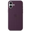 Apple iPhone 16 Plus Silicone Case with MagSafe - Plum Soft Touch Finish