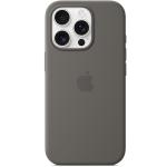 Apple iPhone 16 Pro Silicone Case with MagSafe - Stone Gray Soft Touch Finish