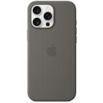 Apple iPhone 16 Pro Max Silicone Case with MagSafe - Stone Gray Soft Touch Finish