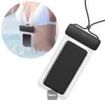Baseus Let's go Slip Cover Waterproof Bag Gray+Black - IPX8 Certified for Phones Up to 7.2"
