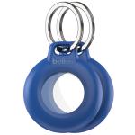 Belkin Waterproof 2 pack Secure Holder with Key Ring for AirTag - Blue