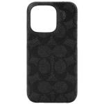 COACH iPhone 14 Pro (6.1") Slim Wrap Case - Signature C Black Slim Shape & Lightweight - Wireless / MagSafe Charging Compatible