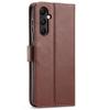 Galaxy A55 5G (2024) Flip Wallet Case - Brown 3 Card Slots - Cash Compartment - Magnetic Clip
