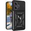 Xiaomi Redmi 12 5G Rugged Kickstand Case - Black with Camera Cover Protection Xiaomi Redmi 12 5G Rugged Kickstand Case - Black with Camera Cover Protection