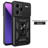 Xiaomi Redmi Note 13 Pro+ 5G (2024) Rugged Kickstand Case - Black with Camera Cover Protection