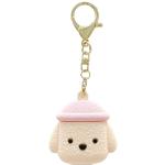 Silicone Protective Key Ring Case for Airtag (2nd Gen/1 Gen) - White Teddy Lightweight