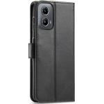 Motorola Moto G34 5G (2024) Flip Wallet Case - Black 3 Card Slots - Cash Compartment - Magnetic Clip