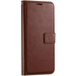 iPhone Air (6.5") Flip Wallet Case - Brown 3 Card Slots - Cash Compartment - Magnetic Clip