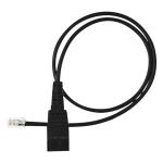 Jabra 8800-00-01 QD to RJ9 Standard Jabra Quick Disconnect (QD) RJ-9 Straight Bottom Cord - 0.5m