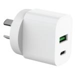 Laser PW-30WAC-751 NL USB-A/C 30W PD Wall Charger -White