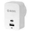 Moki Wall Charger + (Type C + USB) 5.4A White (10004306)