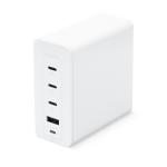 Mophie 120W USB-C PD GaN Wall Charger - White, Compact Size, Up to 120W Fast Charging Apple iPhones, Samsung Smart Phones, Macbook, iPad & Windows Laptop, Solid Construction