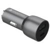 Mophie 37W USB-C Fast Charge Car Charger - Space Gray 1x USB-A Max 12W - 1x USB-C MAX 25W PD