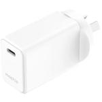 Mophie Essential 30W USB-C PD Wall Charger - White, Compact Size - Up to 30W Fast Charging Apple iPhones / Samsung Smart Phones / Solid Construction