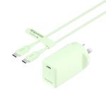 Mophie Essential 30W PD Single Port Wall Charger Bundle - Green, 1 USB-C Port, 1M USB-C to USB-C Cable, Up to 30W Fast Charging Apple iPhones, Samsung Smart Phones, Solid Construction